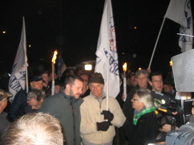 Rodano Matteo Salvini manifestazione pro Rodolfo Corazzo